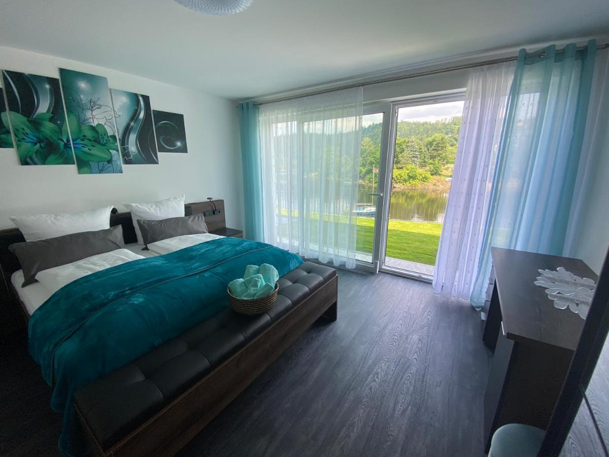 Apartments Saaldorf-Ferienhaus Mit 6 Apartments 45Qm-120Qm Direkt Am Thueringer Meer-Bleilochtalsperre Bad Lobenstein Extérieur photo