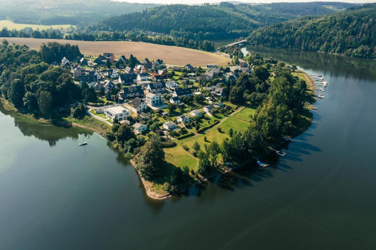 Apartments Saaldorf-Ferienhaus Mit 6 Apartments 45Qm-120Qm Direkt Am Thueringer Meer-Bleilochtalsperre Bad Lobenstein Extérieur photo